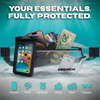 Crystal Coast clear waterproof waist pack set — clear touchscreen window for underwater photos and calls