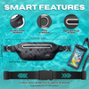 High Tide waterproof waist pack set — close-up of the diving suit-grade waterproof zipper seal