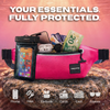 Hot Tide waterproof waist pack set — clear touchscreen window for underwater photos and calls