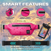 Hot Tide waterproof waist pack set — close-up of the diving suit-grade waterproof zipper seal