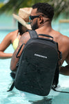 HydroVault waterproof backpack product photography