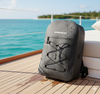 HydroVault waterproof backpack promotional graphic
