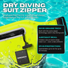 Neon Current waterproof waist pack set — dual interior pockets separating phone from keys and cards