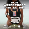 Salt and Sun waterproof waist pack set — floating design so the pack won't sink if dropped in water