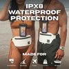 Salt and Sun waterproof waist pack set — floating design so the pack won't sink if dropped in water