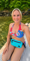 Tidal Teal waterproof waist pack set promotional graphic